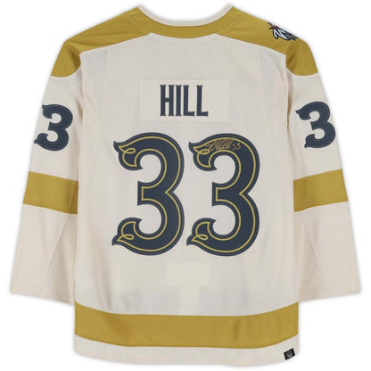 V.Golden Knights #33 Adin Hill Autographed Fanatics Authentic 2024 Winter Classic Authentic Jersey Hockey Jersey UNEC