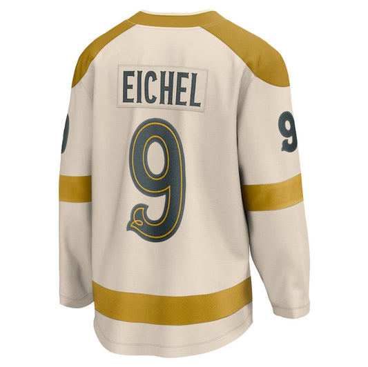 V.Golden Knights #9 Jack Eichel Fanatics 2024 Winter Classic Breakaway Player Jersey - Cream Hockey Jersey UNEC