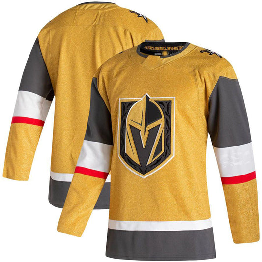 V.Golden Knights 2020-21 Home Authentic Jersey Gold Stitched American Hockey Jersey UNEC