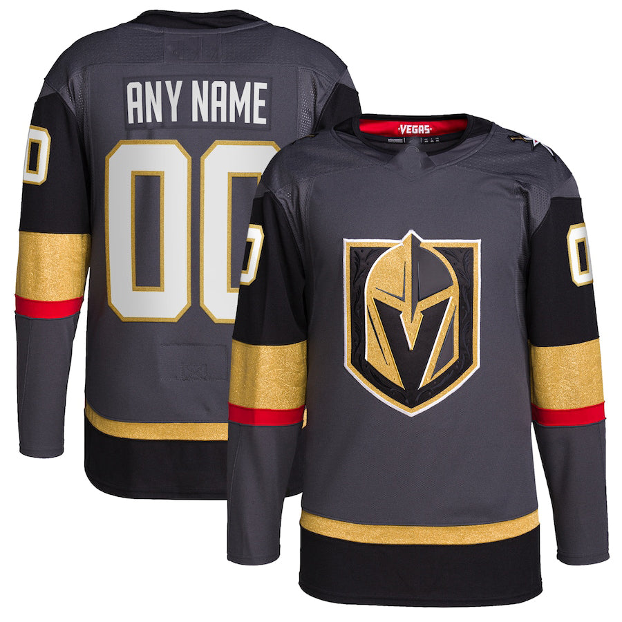 Custom V.Golden Knights Alternate Authentic Pro Jersey Gray Stitched American Hockey Jersey UNEC