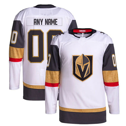 Custom V.Golden Knights Away Primegreen Authentic Pro White Gray Stitched American Hockey Jersey UNEC