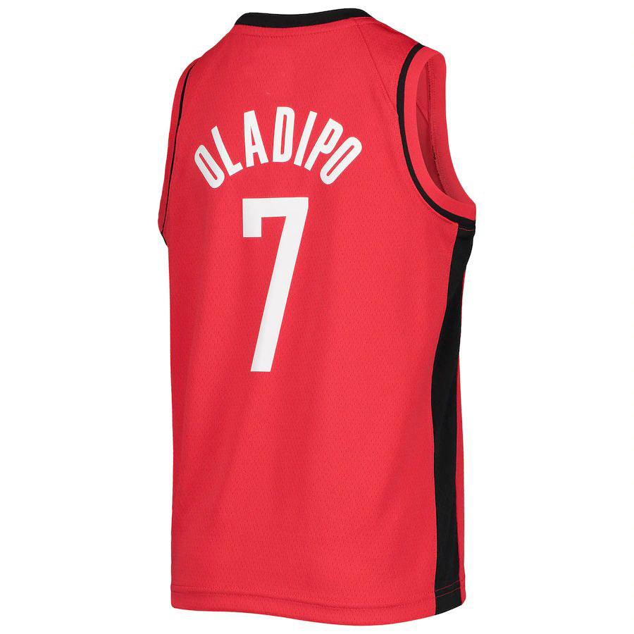 H.Rockets #7 Victor Oladipo 2020-21 Swingman Jersey Icon Edition Red Stitched American Basketball Jersey UNEC