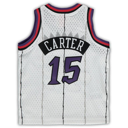 T.Raptors #15 Vince Carter Mitchell & Ness Infant 1998-99 Hardwood Classics Player Jersey White Stitched American Basketball Jersey UNEC