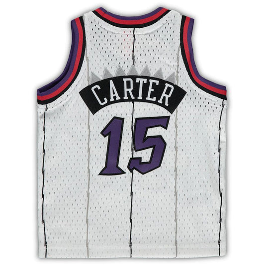 T.Raptors #15 Vince Carter Mitchell & Ness Infant 1998-99 Hardwood Classics Player Jersey White Stitched American Basketball Jersey UNEC
