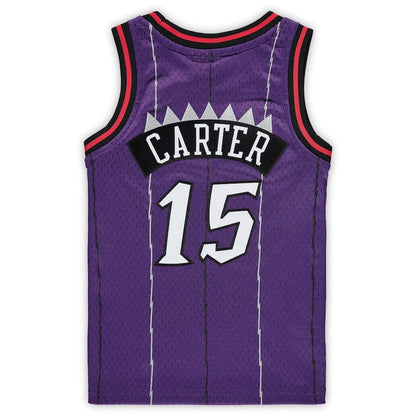 T.Raptors #15 Vince Carter Mitchell & Ness Preschool 1998-1999 Hardwood Classics Throwback Team Jersey Purple Stitched American Basketball Jersey UNEC