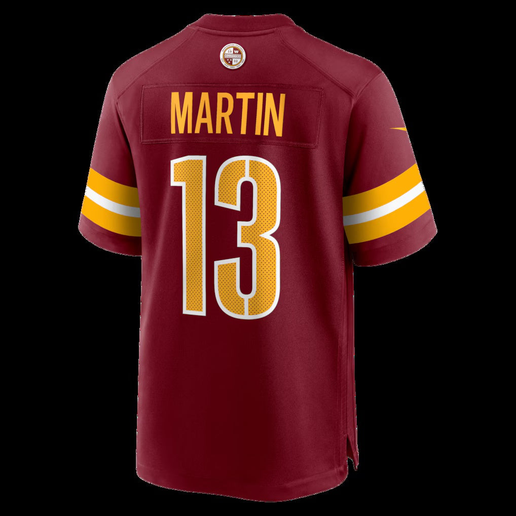 W.Commanders #13 Tay Martin Burgundy Team Game Stitched American Football Jerseys CustomName