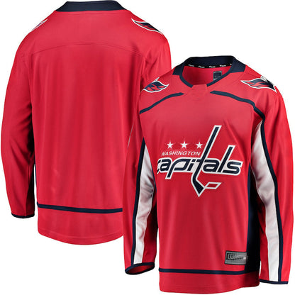 W.Capitals Fanatics Branded Breakaway Home Jersey Red Stitched American Hockey Jersey UNEC
