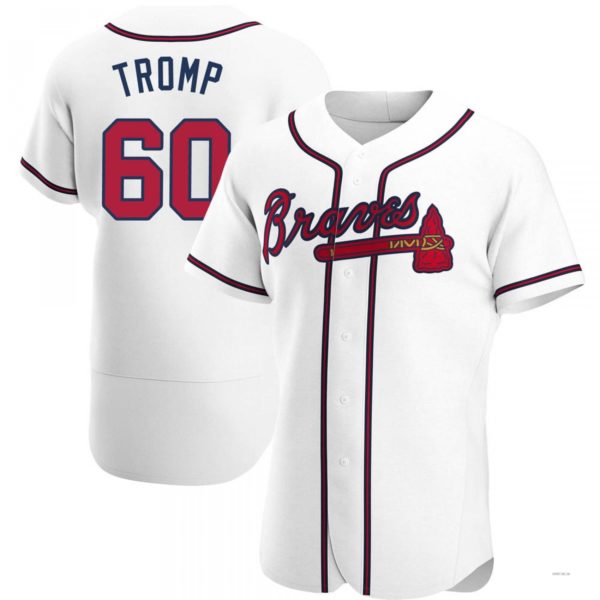 Atlanta Braves #60 Chadwick Tromp White Home Jersey Stitches Baseball Jerseys