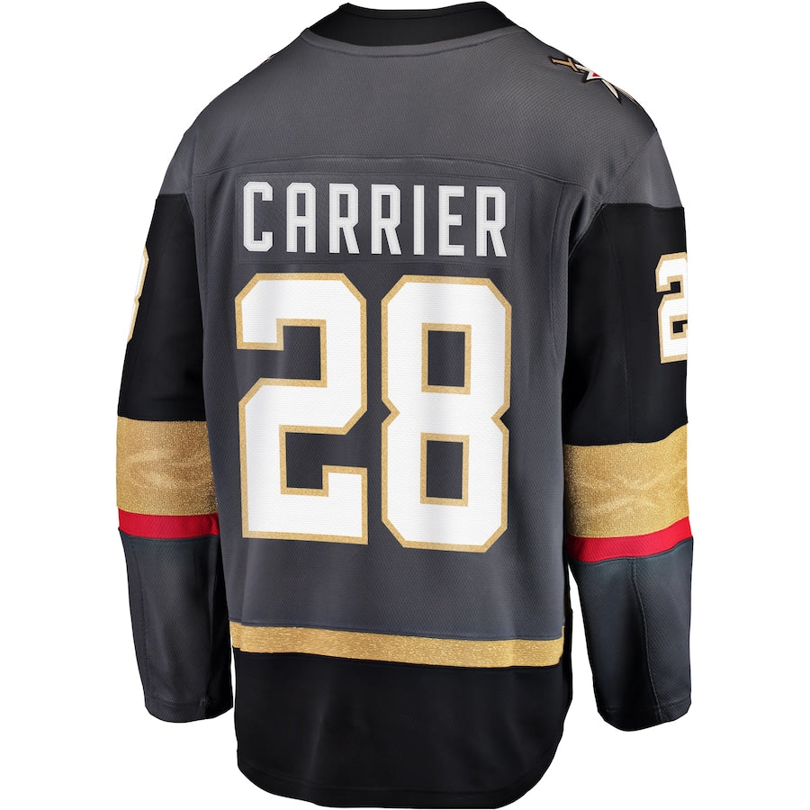 V.Golden Knights #28 William Carrier Alternate Breakaway Player Jersey Gray Hockey Jersey UNEC