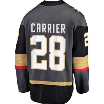 V.Golden Knights #28 William Carrier Alternate Breakaway Player Jersey Gray Hockey Jersey UNEC