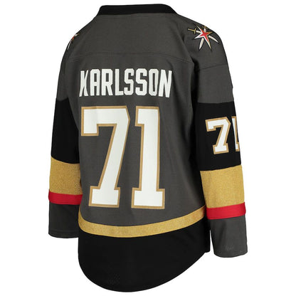 V.Golden Knights #71 William Karlsson Alternate Replica Player Jersey Gray Hockey Jersey UNEC