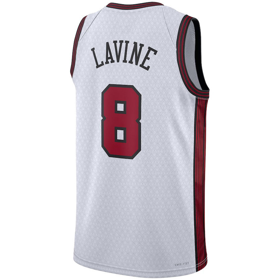 C.Bulls #8 Zach LaVine Unisex 2022-23 Swingman Jersey City Edition Stitched American Basketball Jersey UNEC