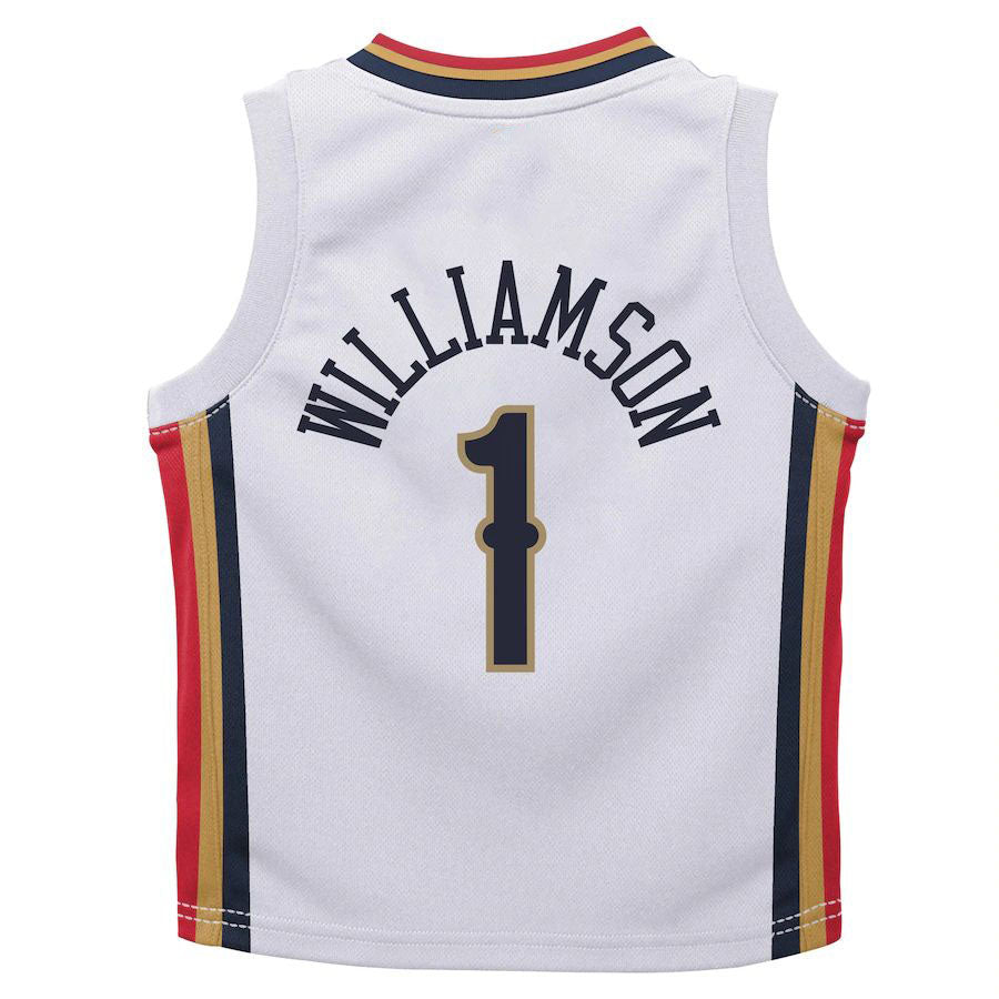 NO.Pelicans #1 Zion Williamson Infant 2021-22 City Edition Replica Jersey  City Edition White Stitched American Basketball Jersey UNEC