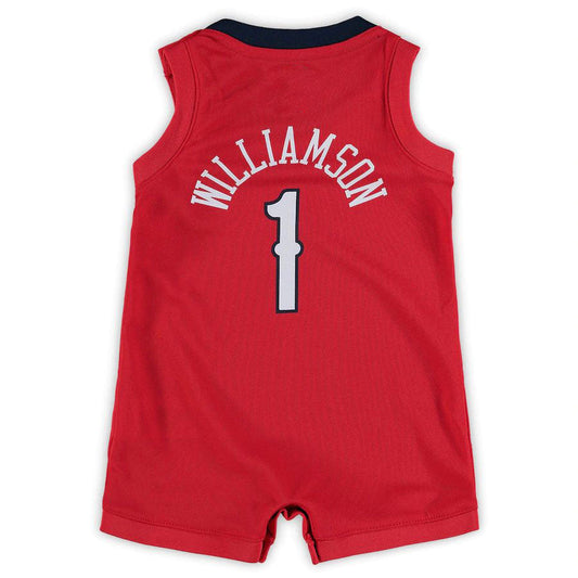 NO.Pelicans #1 Zion Williamson Infant Replica Jersey  Red Stitched American Basketball Jersey UNEC