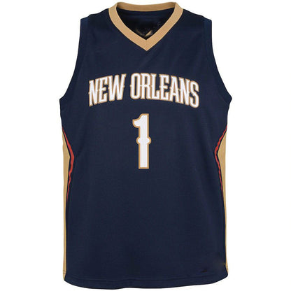 NO.Pelicans #1 Zion Williamson Pelicans Swingman Jersey  Icon Edition Navy Stitched American Basketball Jersey UNEC