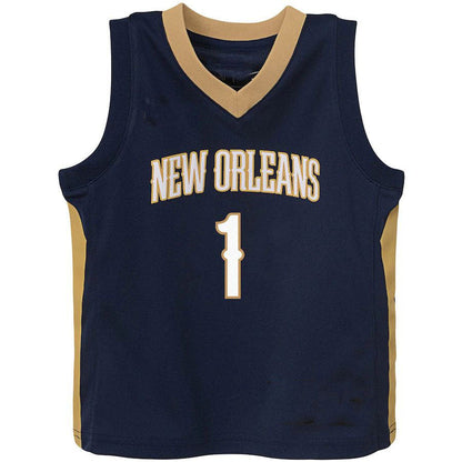 NO.Pelicans #1 Zion Williamson Pelicans Toddler Replica Jersey  Icon Edition Navy Stitched American Basketball Jersey UNEC