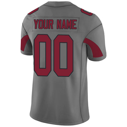 Custom A.Cardinal Men's American Grey Fashion Vapor Limited Stitched Football Jersey