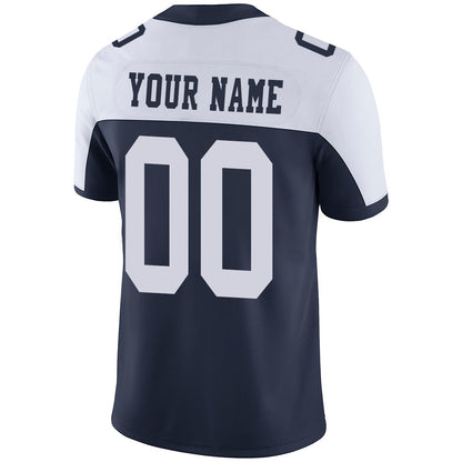 Custom D.Cowboys Stitched American Football Jerseys Personalize Birthday Gifts Navy Jersey